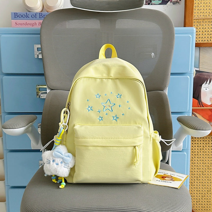 Cute Printed Star-Embellished Backpack Kalsten