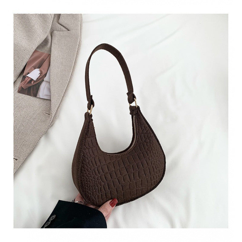 WoCrocodile Texture Handheld Hobo Bag Kalsten