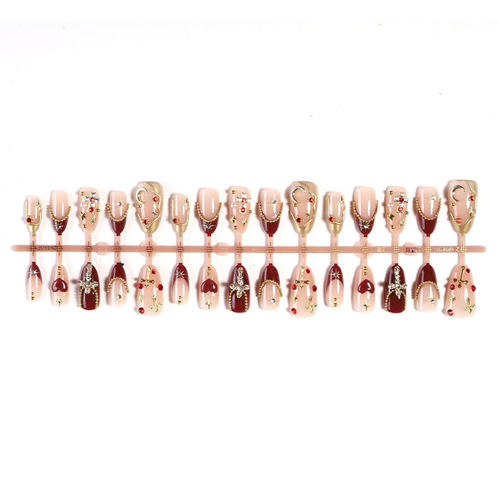 Decorative Nail Art Set with Gemstone and Crystal Accents kalsten