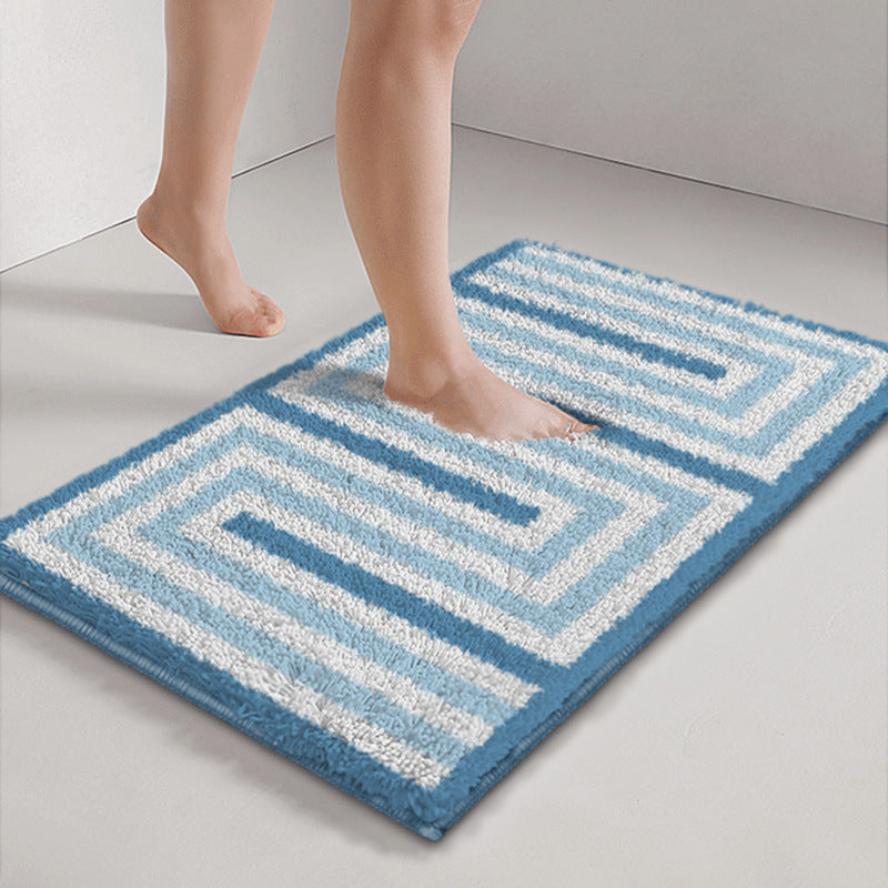 Geometric Pattern Bath Mat
