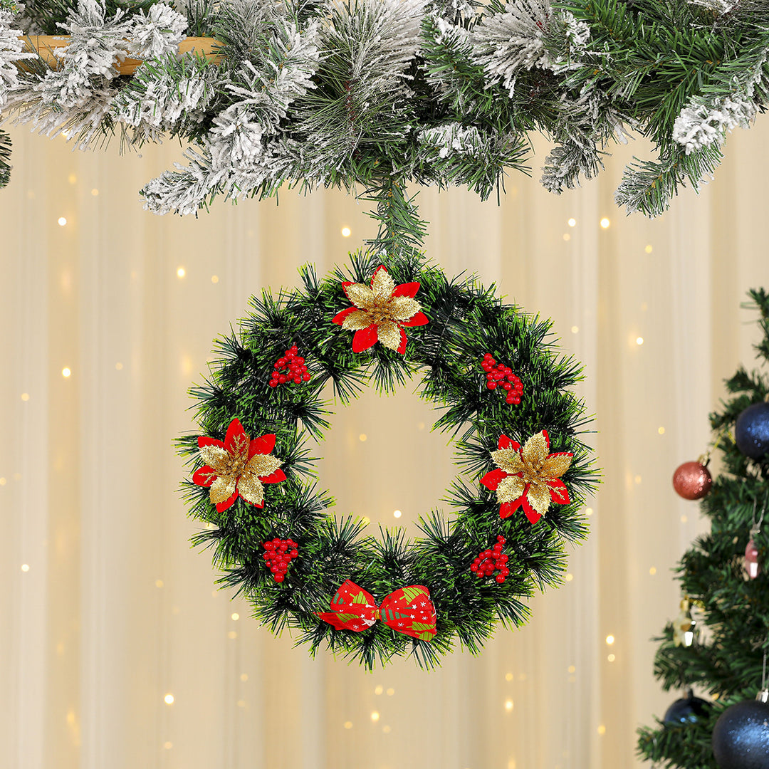 Festive Reindeer Door Wreath Decoration Kalsten