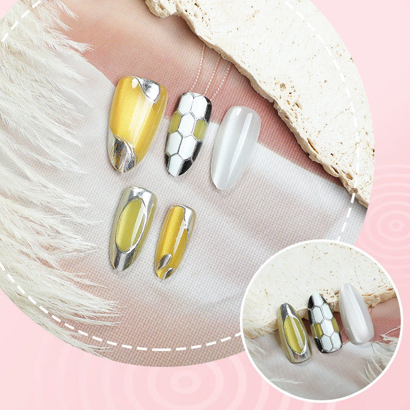 Metallic Accent Press-On Nail Set