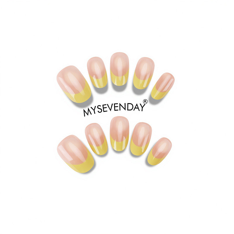 Elegant Glossy Press-On Nail Set Kalsten