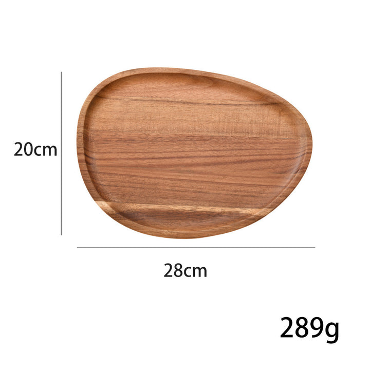 Elegant wooden serving platter with ergonomic design Kalsten