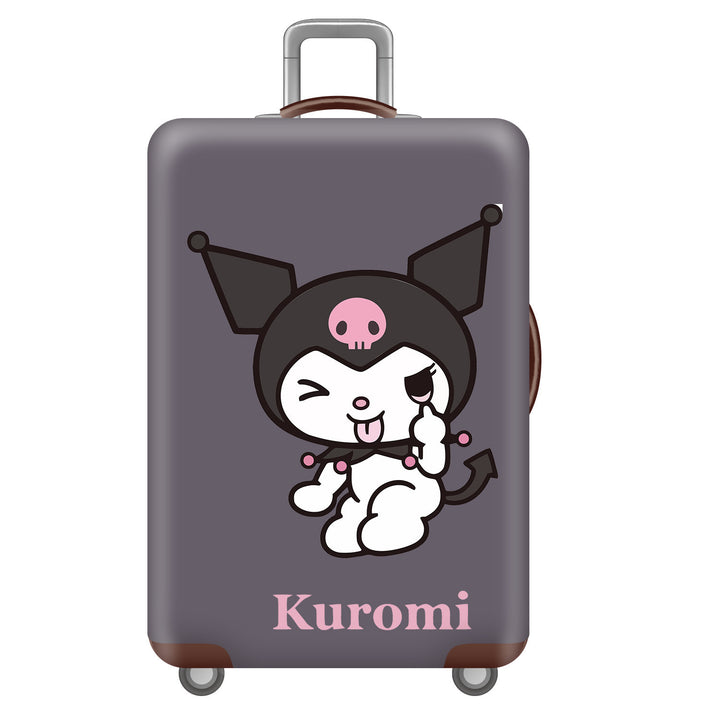 Unisex children's suitcase with reinforced hard shell, telescopic handle and Kuromi motif Kalsten