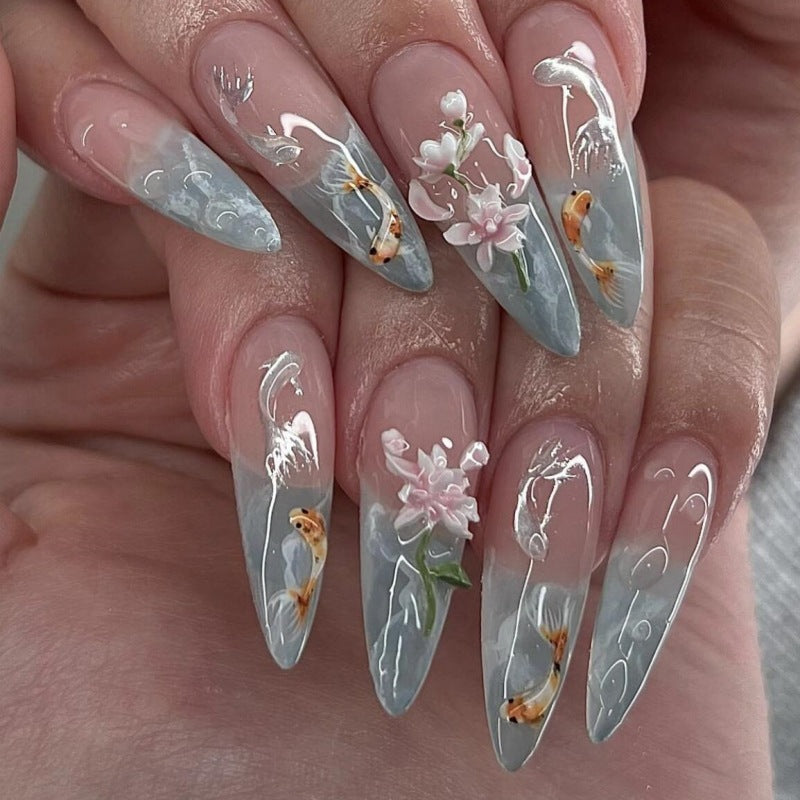 Animal-Inspired Press-On Nail Art Set Kalsten
