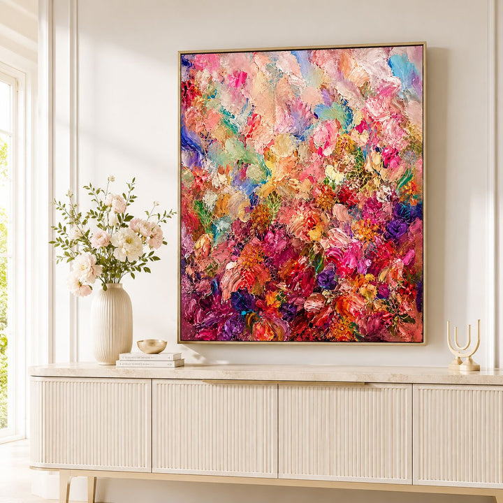 Abstract Textured Canvas Artwork for Walls