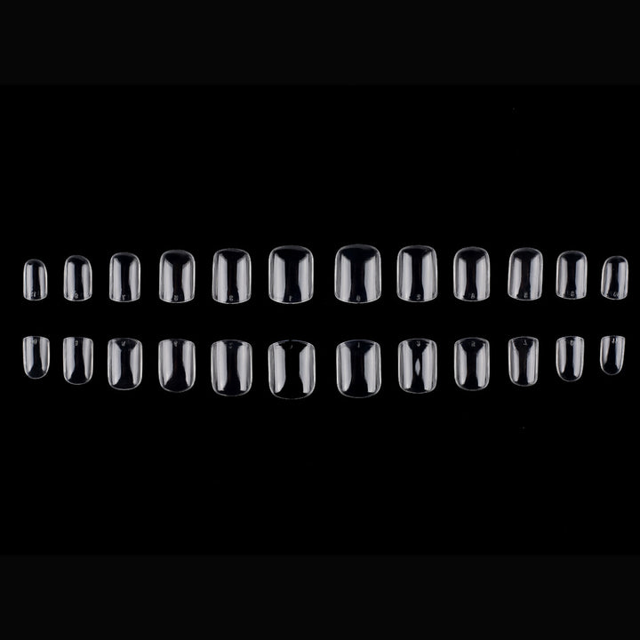 Transparent French Tip Press-On Nails Kalsten