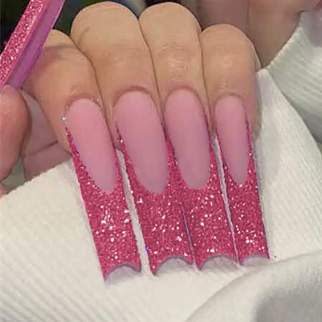 Glitter Stiletto Press-On Nails Kalsten