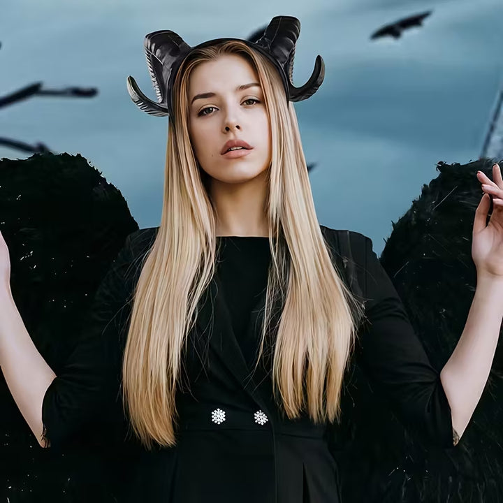 Elegant headband with antler design