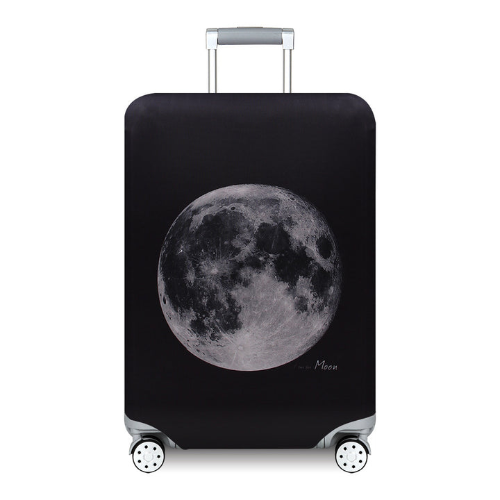 Unisex hard-shell suitcase with modern wave pattern Kalsten