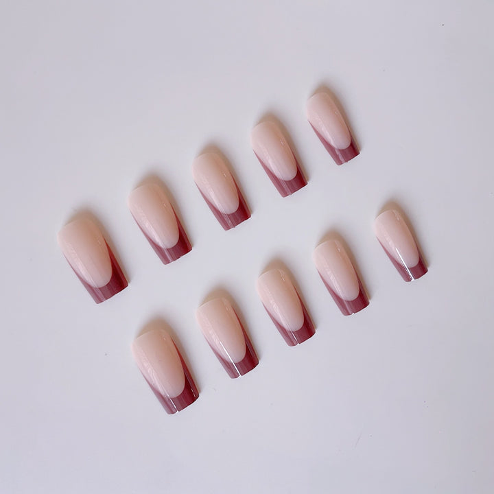 Glamorous artificial nails with elegant tips and heart design Kalsten