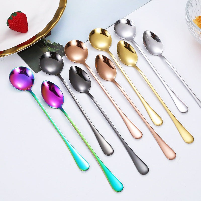 Elegant teaspoon with polished gold surface Kalsten