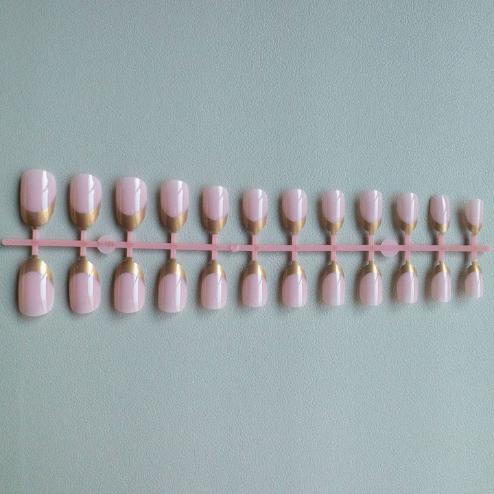 Elegant Metallic Tip Nail Art Kit