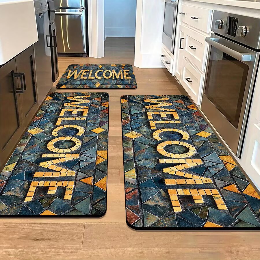 Stone-Inspired Decorative Area Mat Kalsten