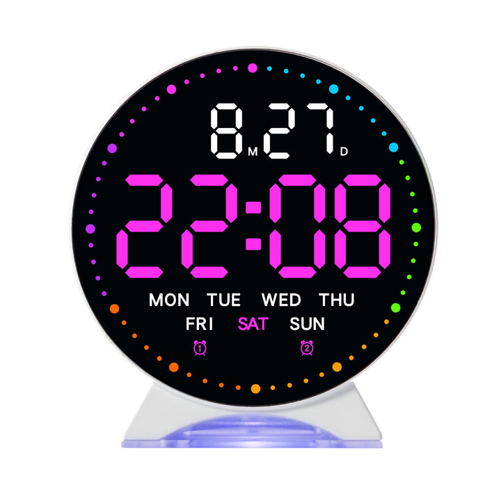 Digital alarm clock with large LED display and multifunctional display Kalsten