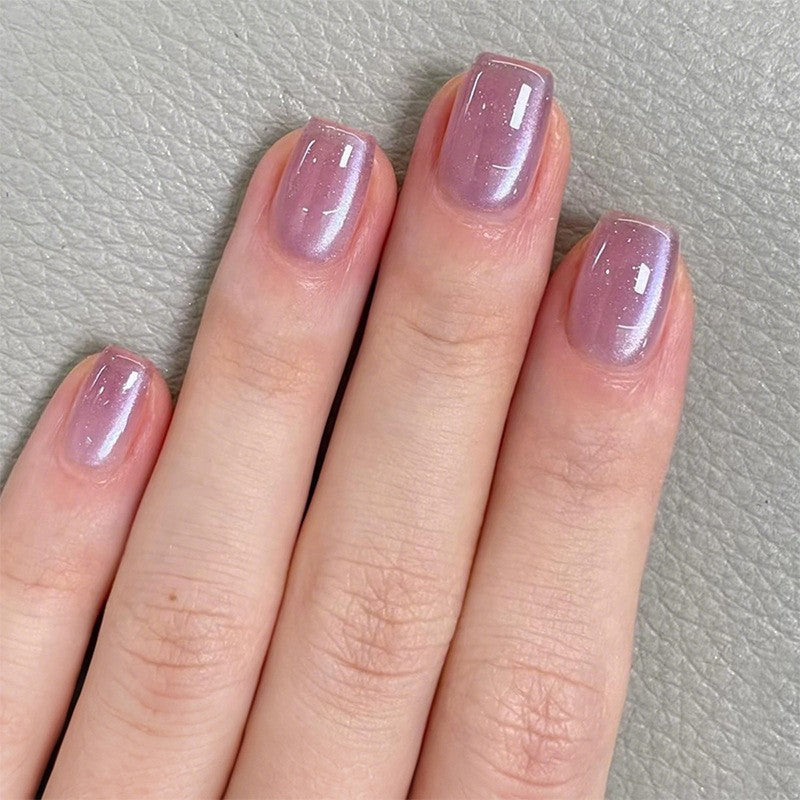 Glossy Short Press-On Nail Set