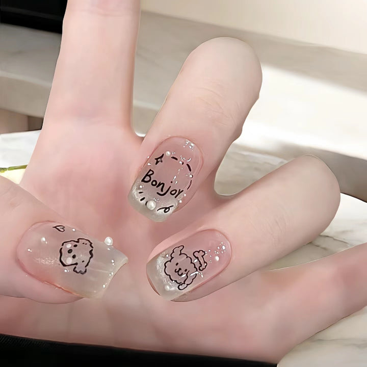 Whimsical Cartoon-Themed Press-On Nail Set Kalsten