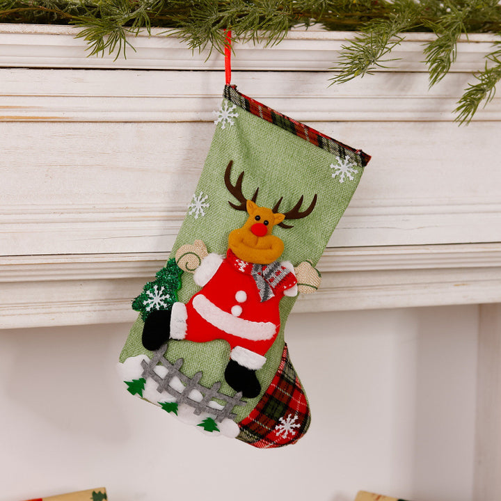 Fun Christmas stocking with reindeer motif Kalsten