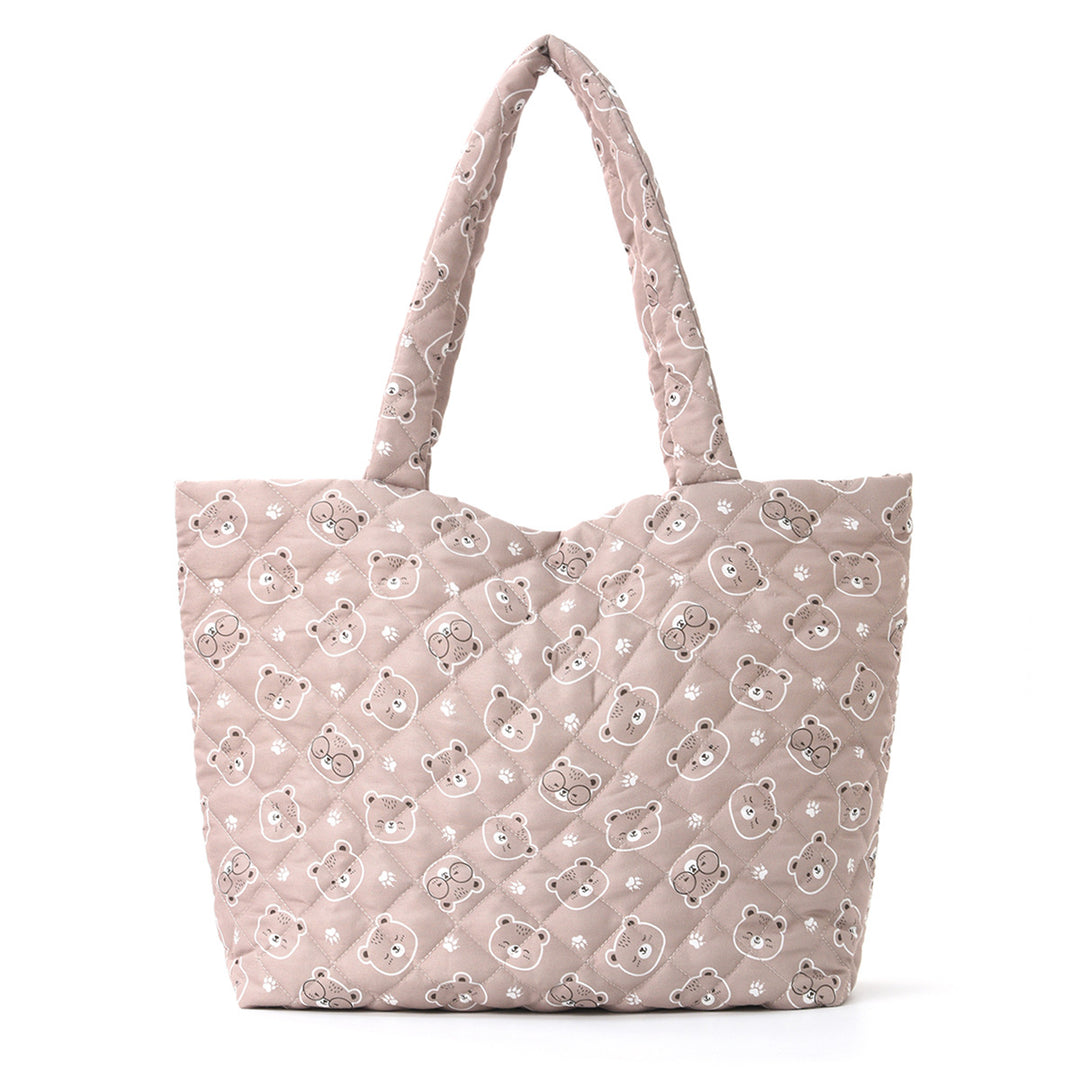 Trendy shopping bag with cute bear and strawberry design Kalsten
