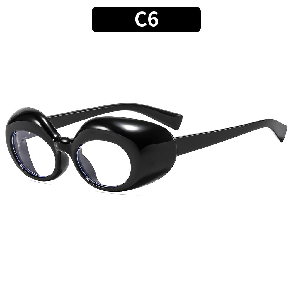 Artistic Oval Frame Sunglasses
