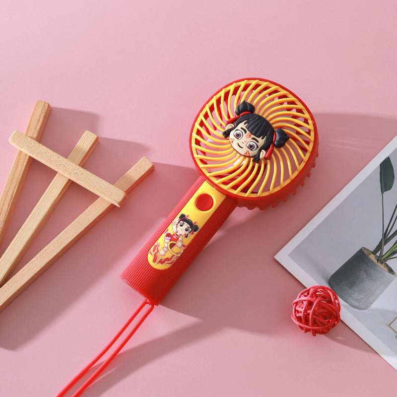 Women’s handheld fan with cute character design Kalsten