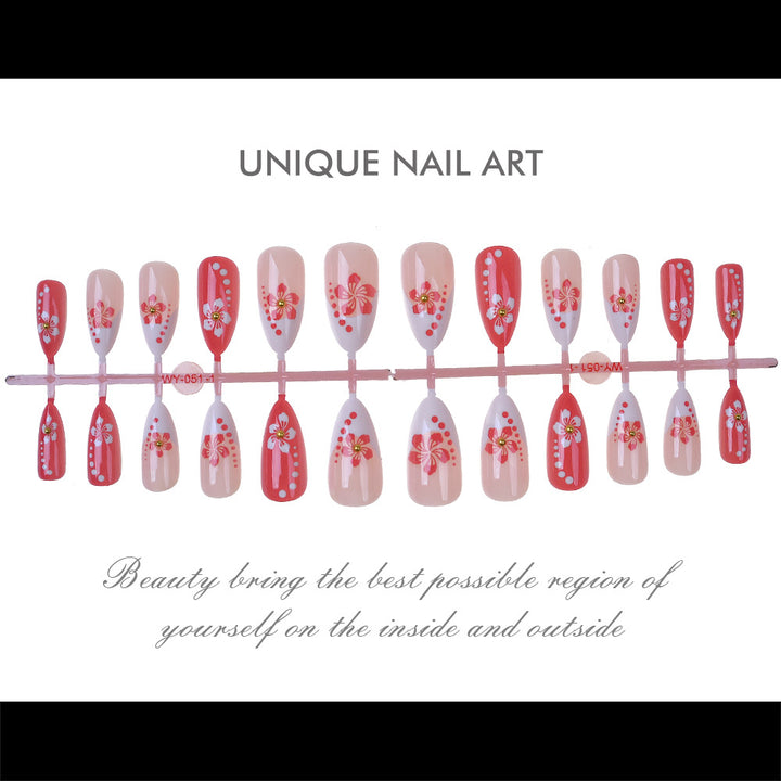 Elegant Floral Press-On Nail Art Collection Kalsten