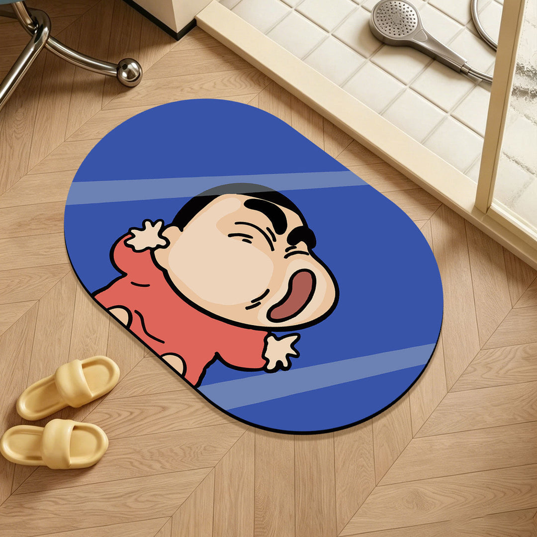 Plush Bathroom Floor Mat