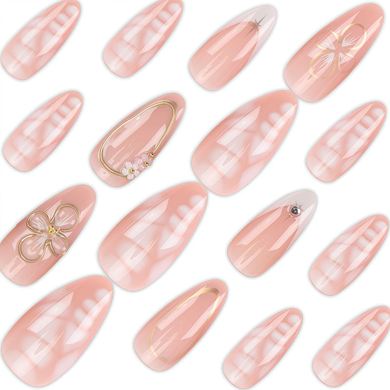 Decorative Floral Press-On Nail Art Set Kalsten