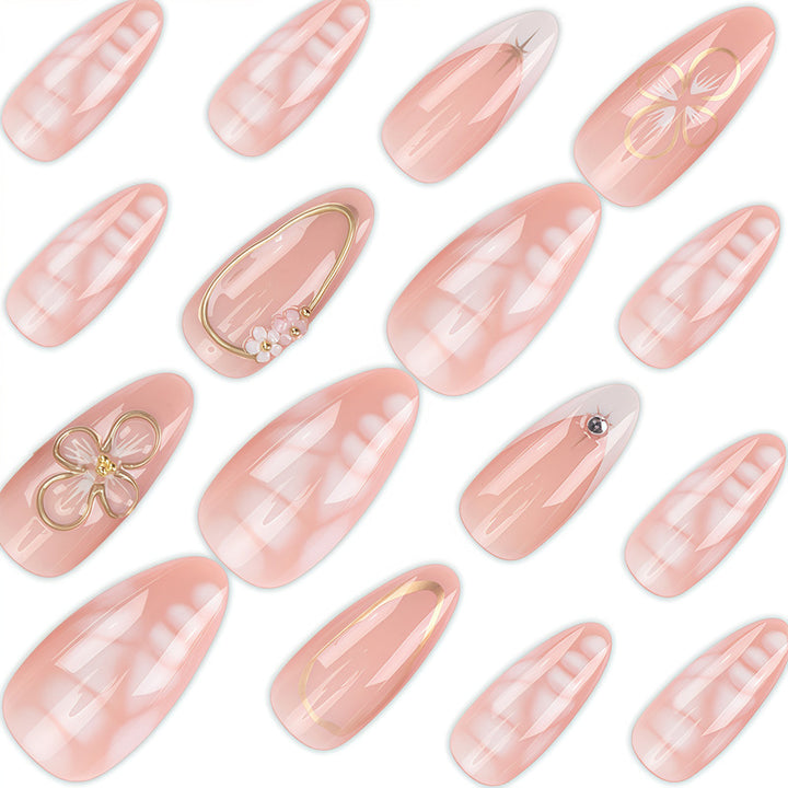 Decorative Floral Press-On Nail Art Set Kalsten