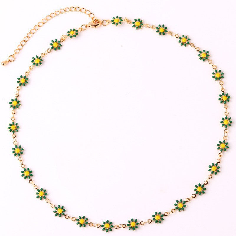 Floral Daisy Chain Necklace Kalsten