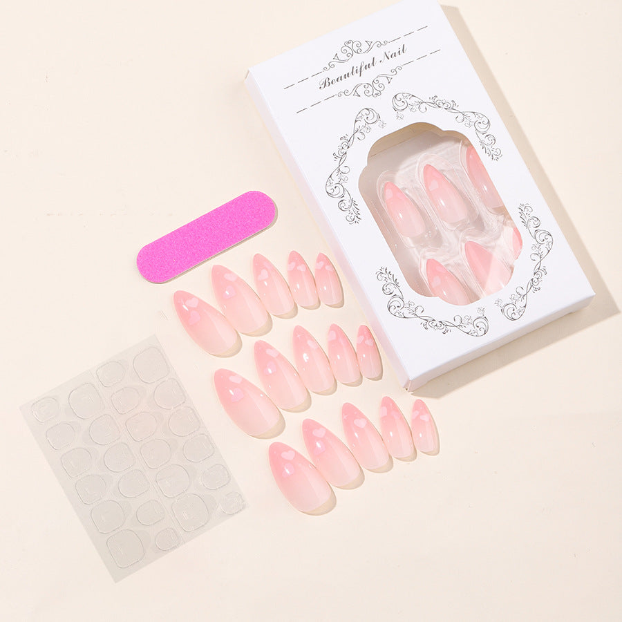 Elegant Almond-Shaped Press-On Nail Set kalsten