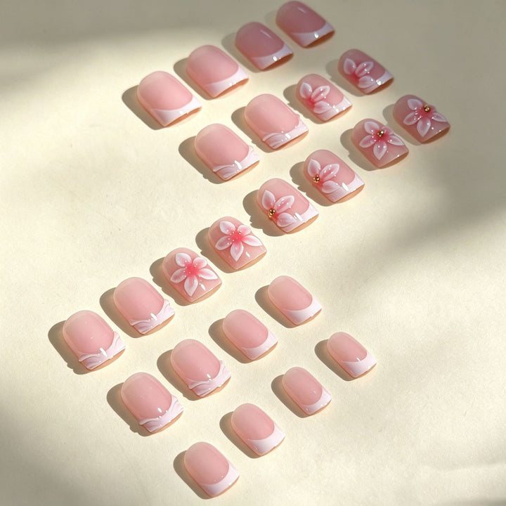 Floral Acrylic Nail Art Tips Kalsten