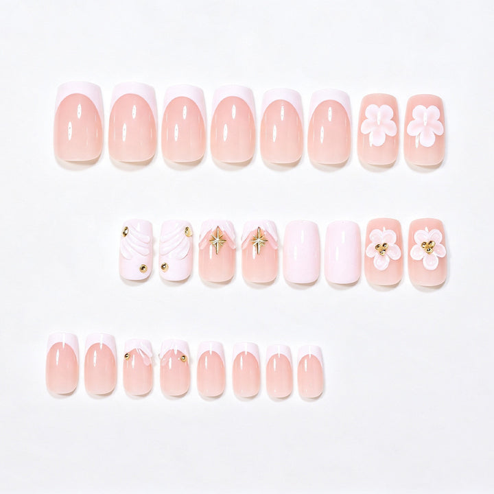 Floral-Themed 3D Nail Art Set Kalsten