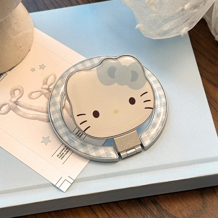 Hand mirror in heart-shaped design with cute bear motif Kalsten