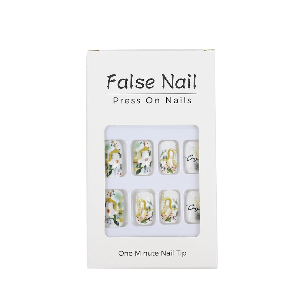 Artificial nails with floral and artistic design Kalsten