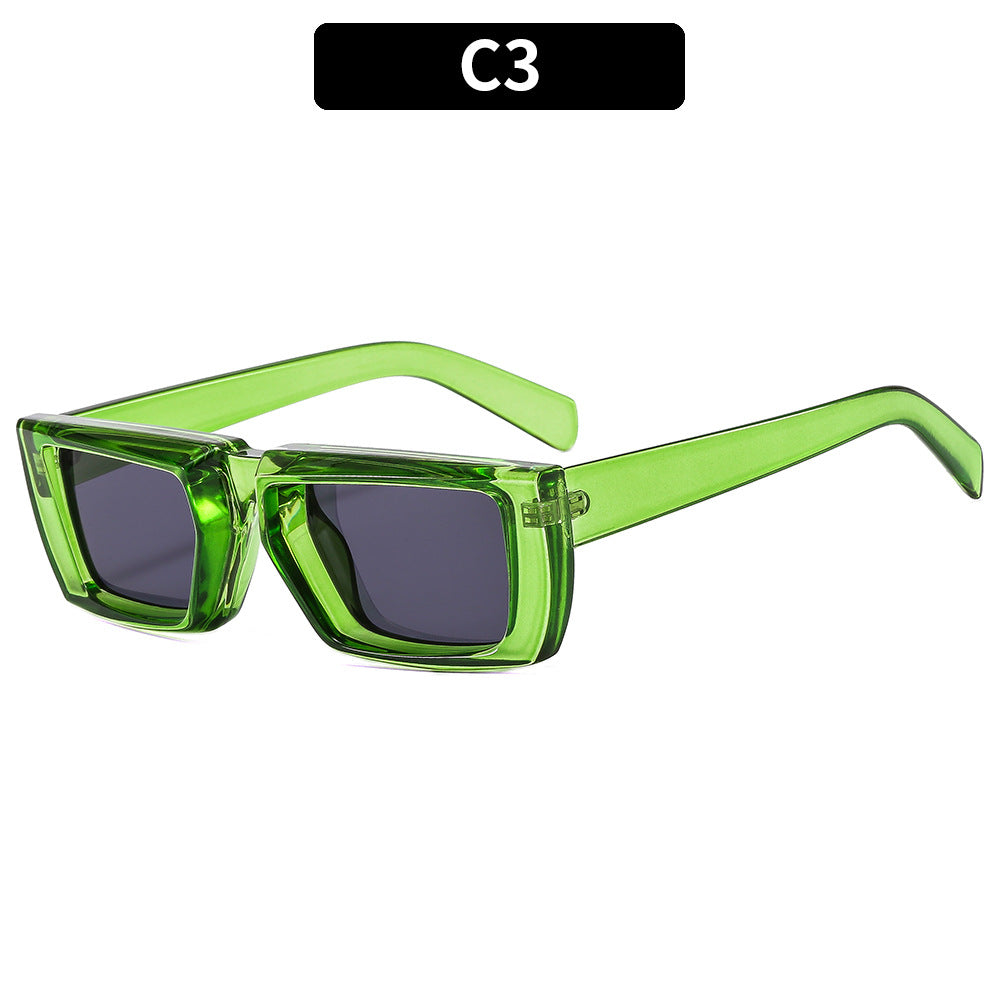 Bold Angular Frame Sunglasses