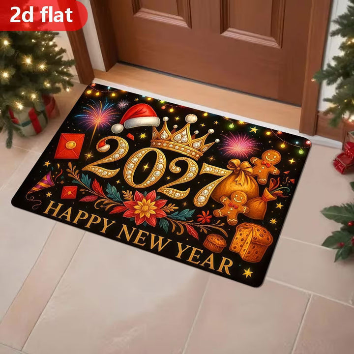 New Year Celebration Welcome Mat Kalsten