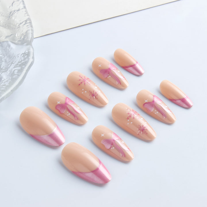 Elegant Butterfly Design Press-On Nails Kalsten