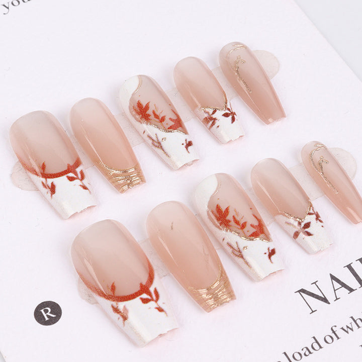 Artistic Floral Press-On Nail Set 1790727178
