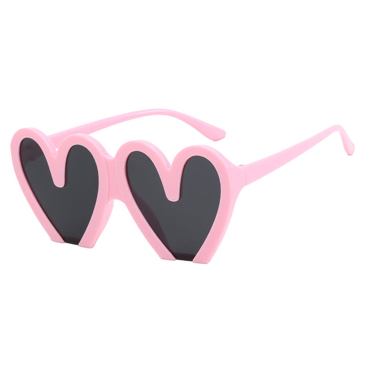 Women's Heart-Shaped Sunglasses with Durable Plastic Frame and UV Protection Kalsten
