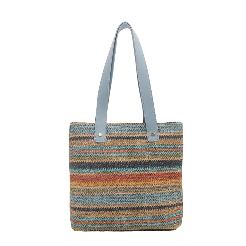 WoColorful Woven Tote Bag Kalsten