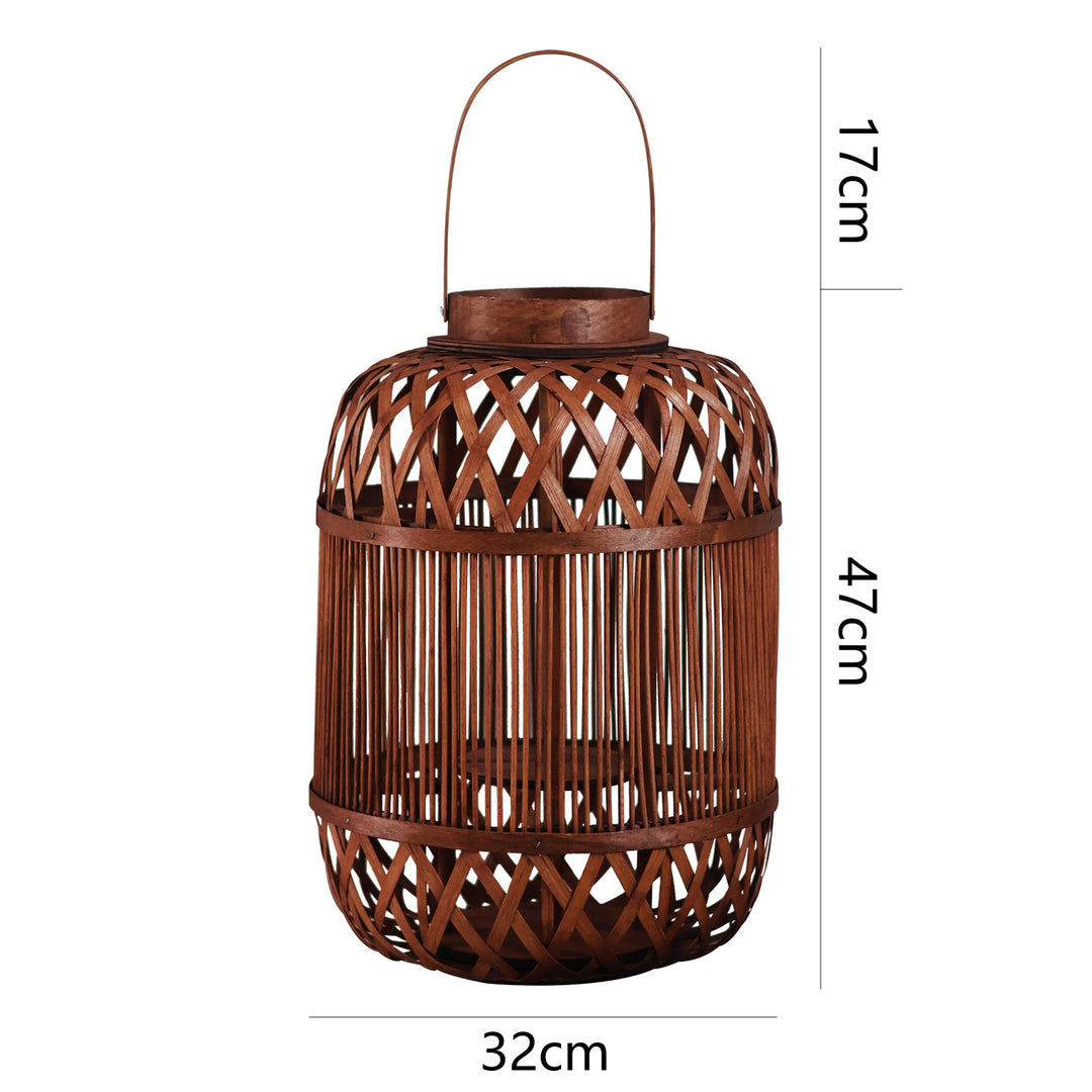 Stylish Handcrafted Rattan Lantern Kalsten