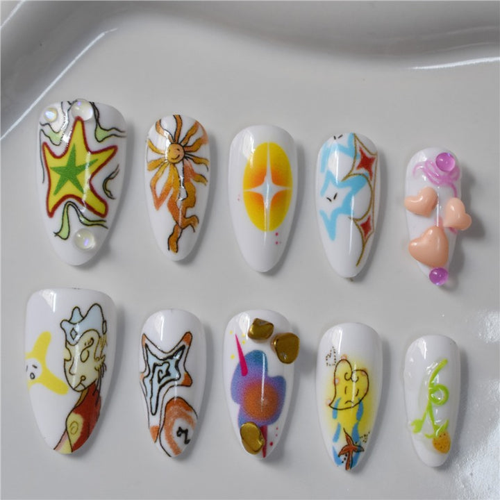 Artistic Themed Press-On Nail Set Kalsten