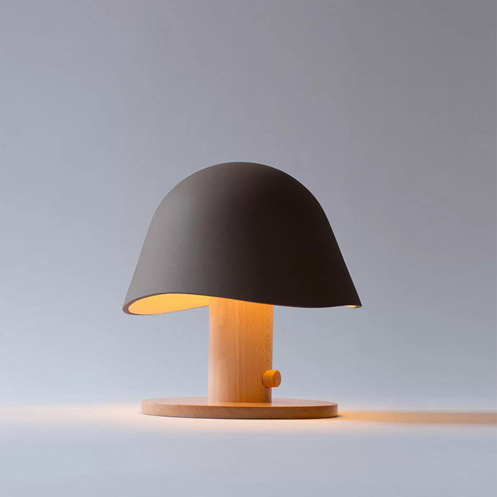 Modern Table Lamp with Unique Shade Design