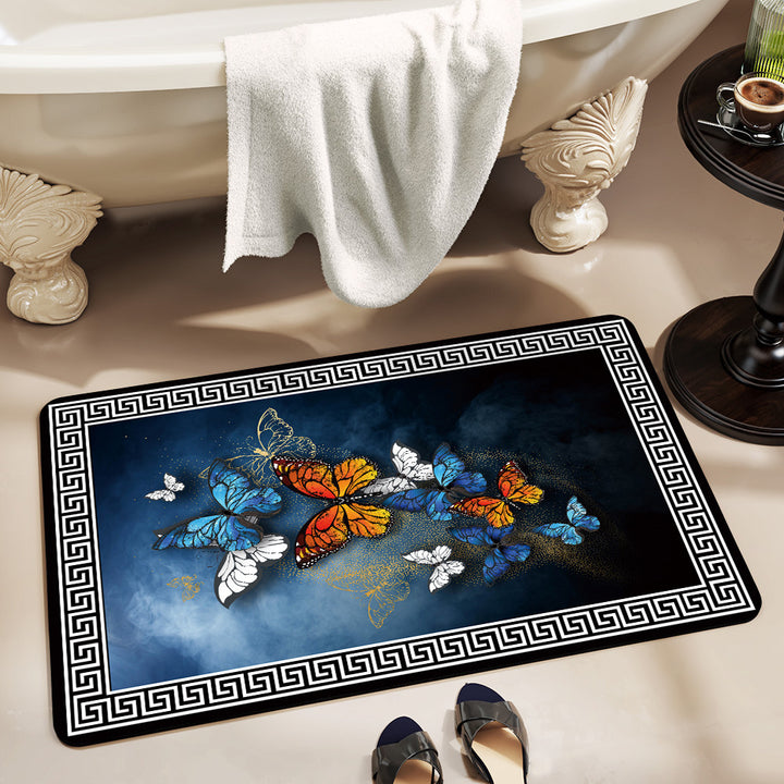 Stylish Patterned Bath Mat Kalsten