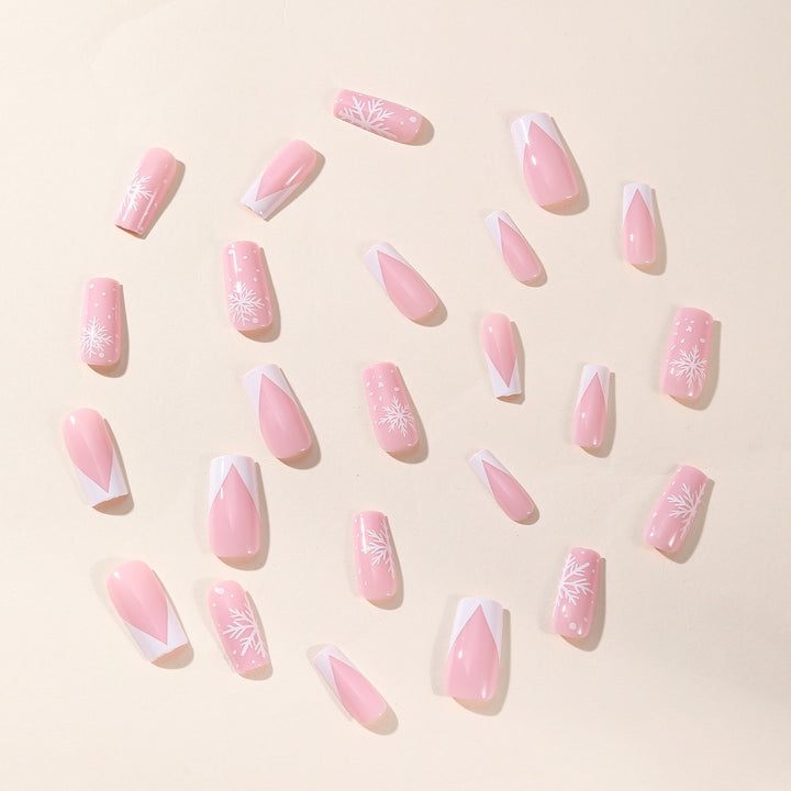 Winter-Themed Acrylic Nail Art Set Kalsten