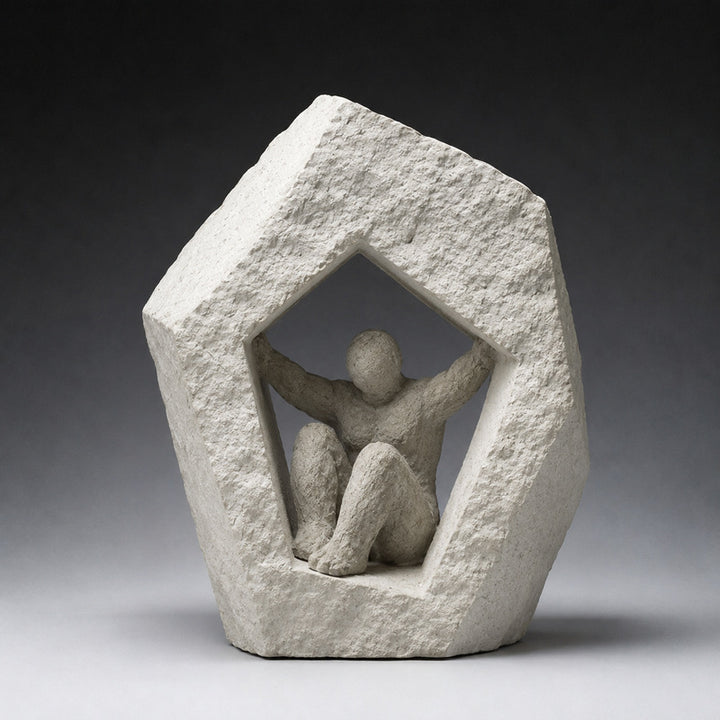 Abstract Human Strength Sculpture
