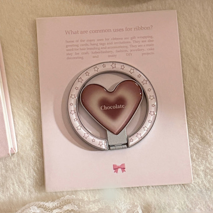 Heart-shaped hand mirror with star design Kalsten