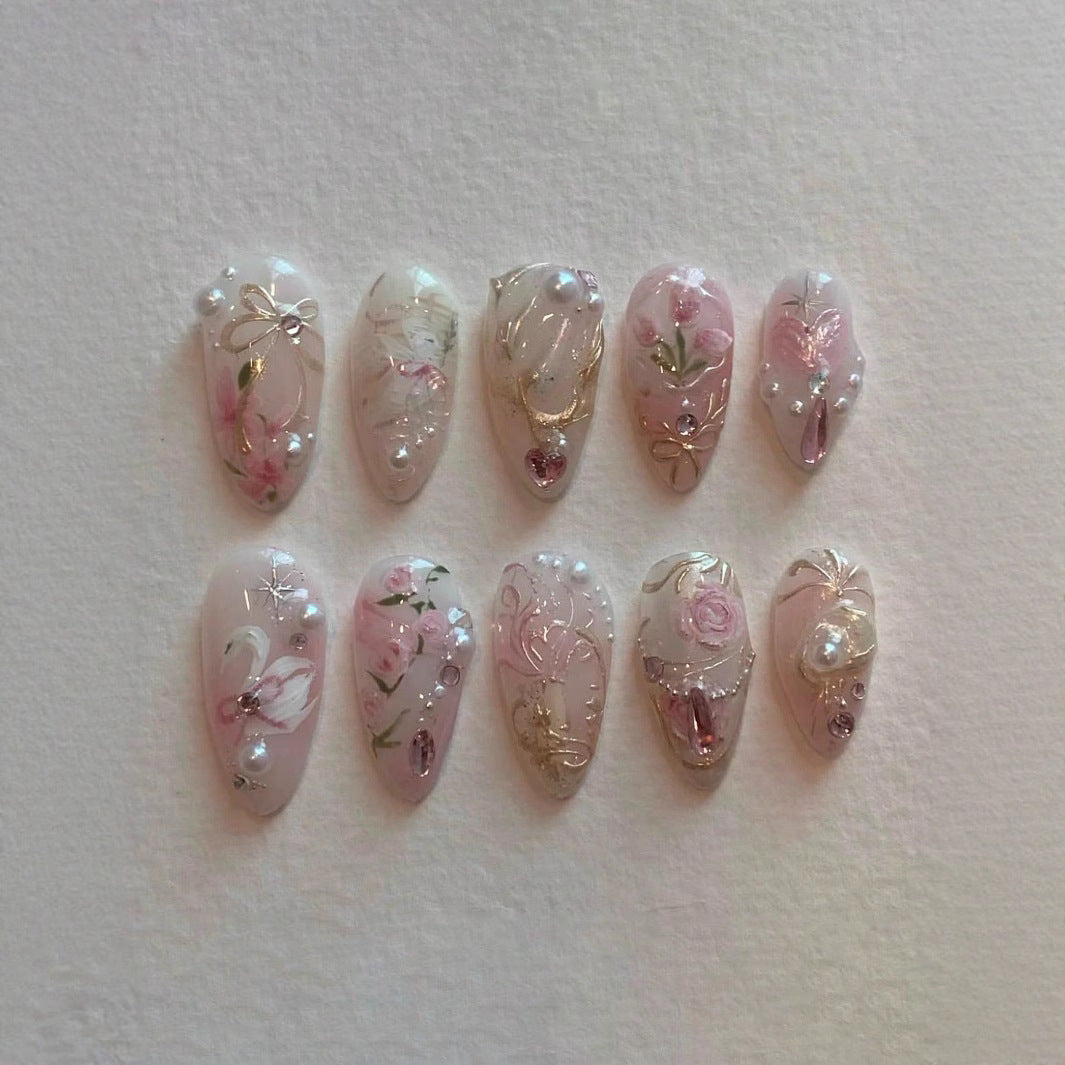 Artistic Press-On Nail Art Set Kalsten